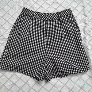 Brixton Victory Pleated High Waist Trouser Shorts Size 25